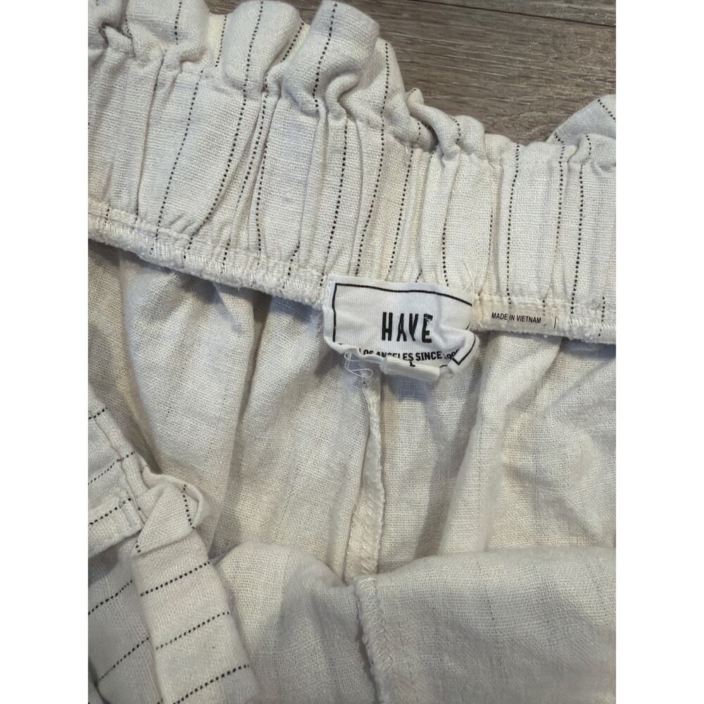 HAVE Black and White Shorts Size Large - Picture 2 of 3